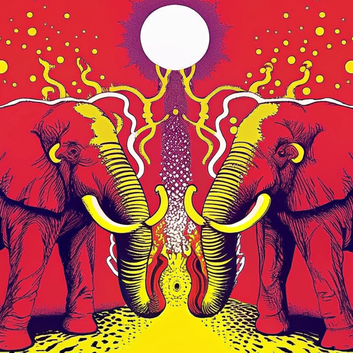 PURPLE ELEPHANTS - EP by YUNG DODO album cover