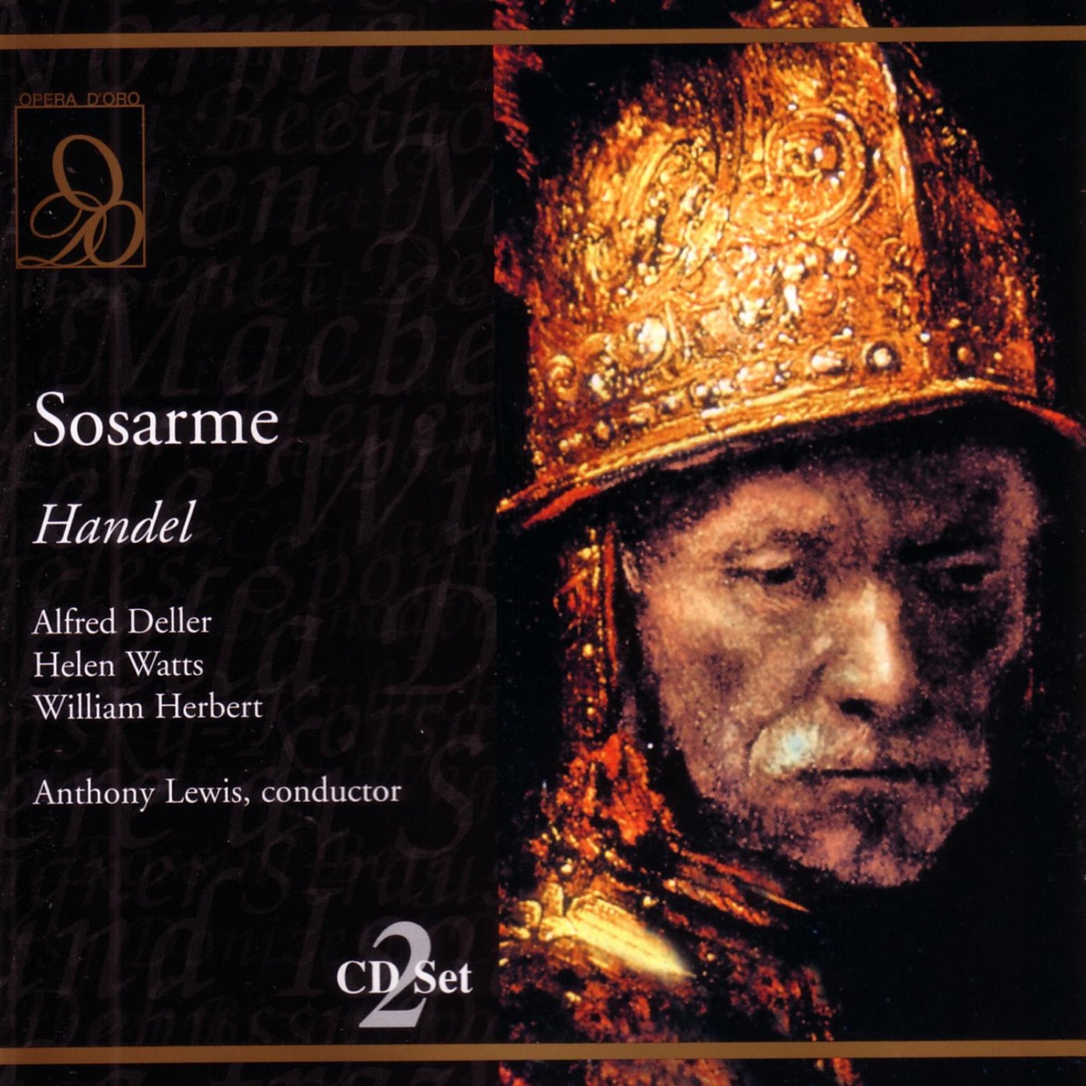 Handel: Sosarme by Helen Watts, Alfred Deller, Anthony Lewis & William Herbert album cover