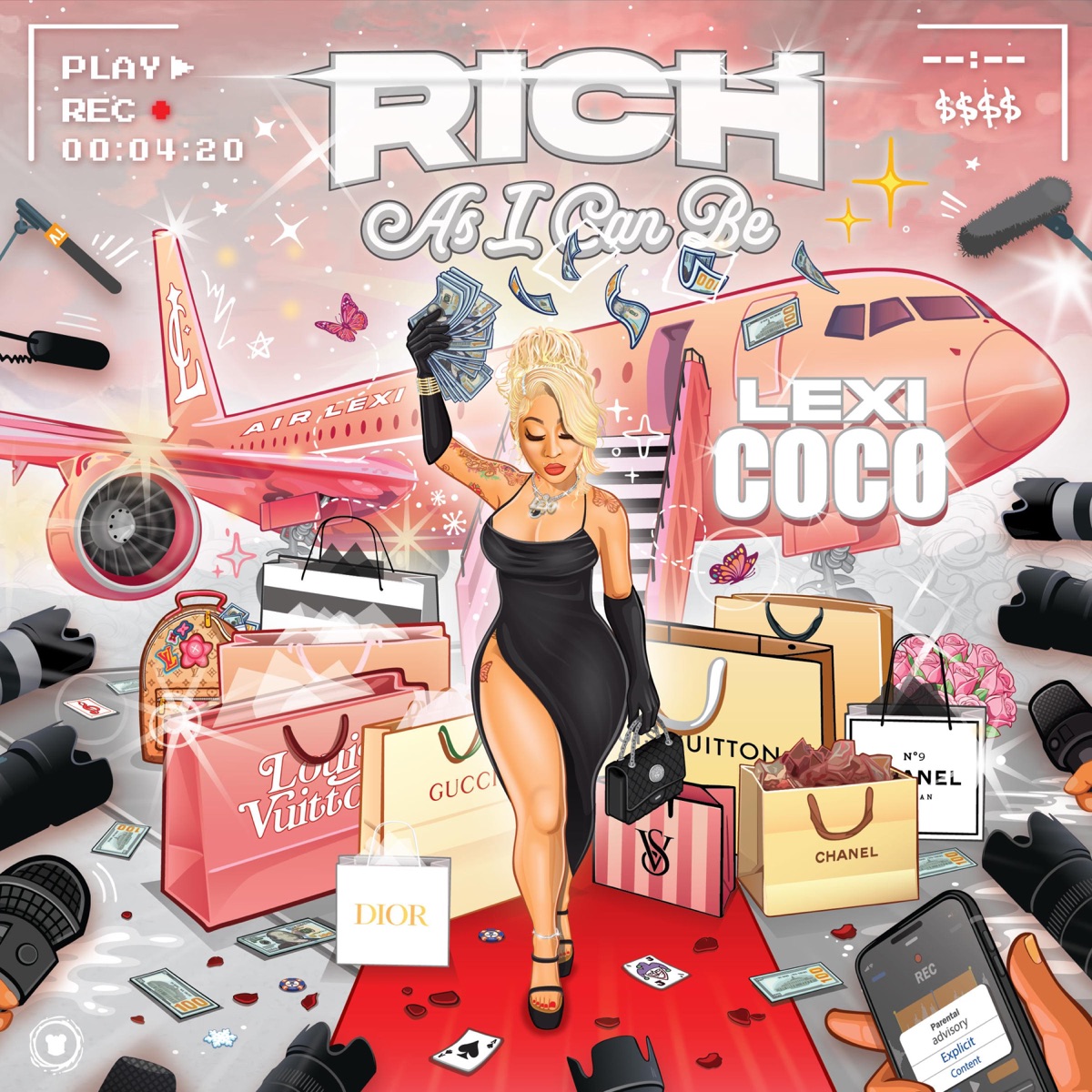 RICH AS I CAN BE - Single by Lexi Coco album cover