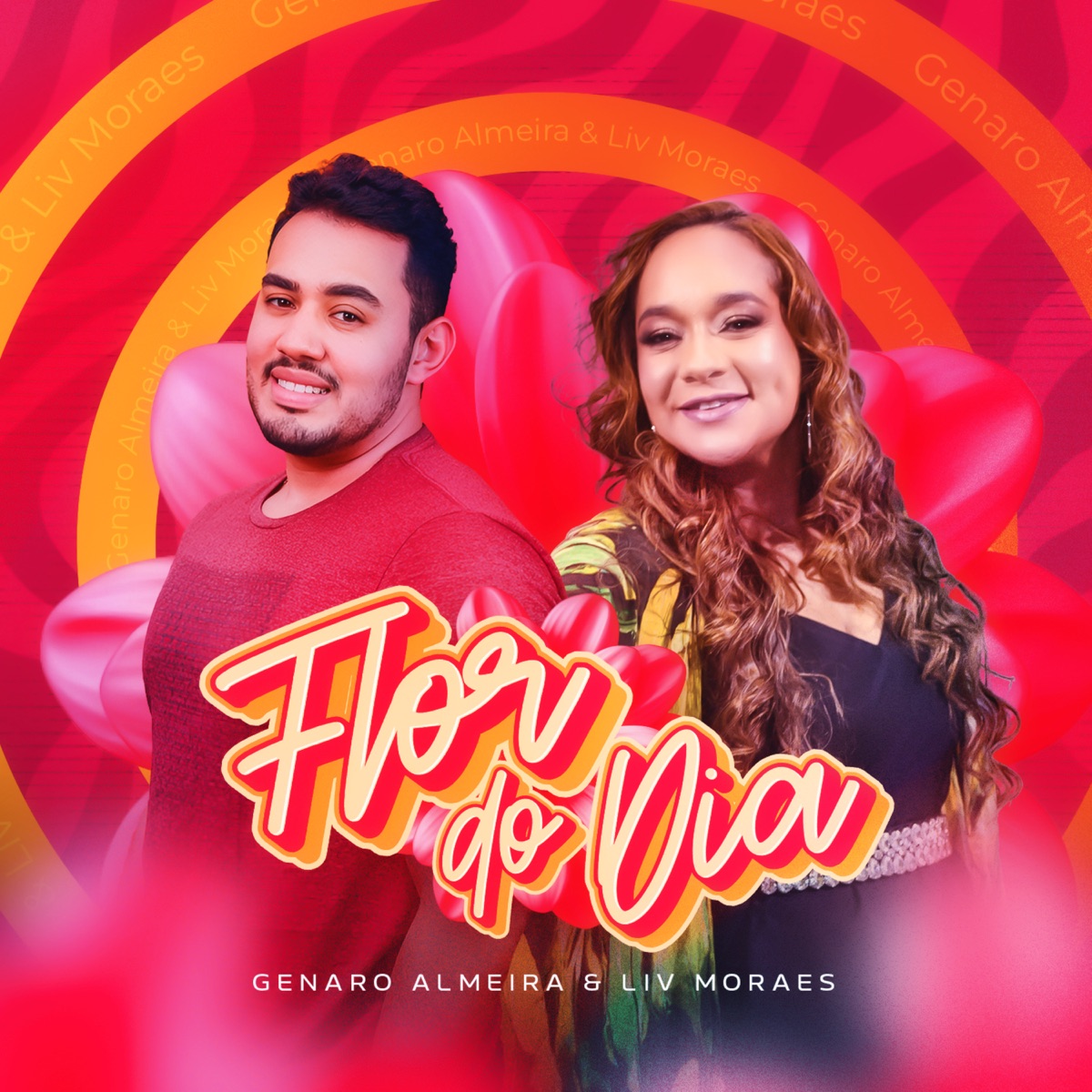 Flor do Dia - Single by Genaro Almeida & Liv Moraes album cover