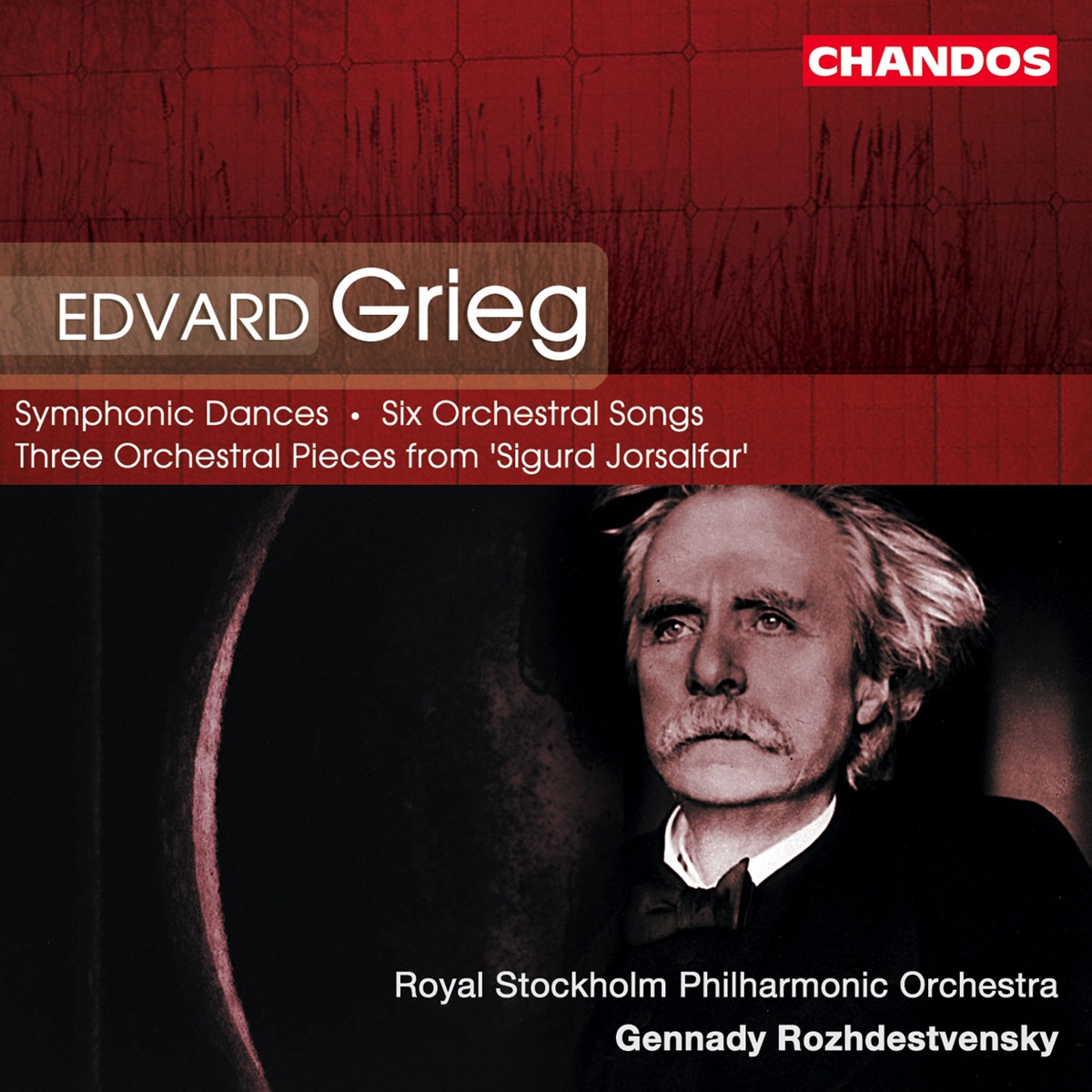 Grieg: Orchestral Works by Gennady Rozhdestvensky, Royal Stockholm Philharmonic Orchestra & Solveig Kringelborn album cover