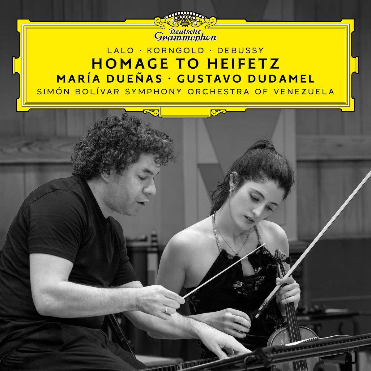 Homage to Heifetz by María Dueñas, Simón Bolívar Symphony Orchestra of Venezuela & Gustavo Dudamel album cover