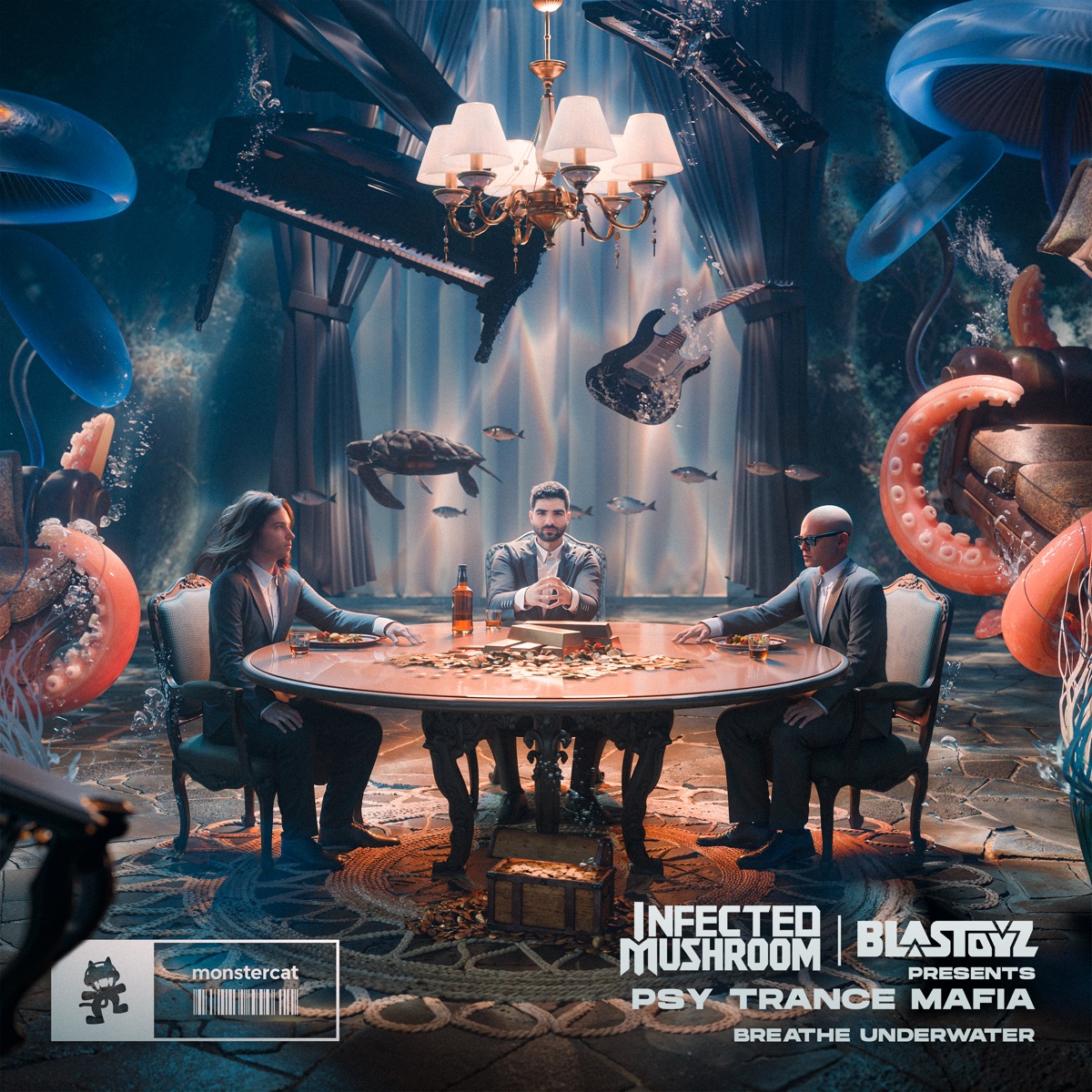 Breathe Underwater - Single by Psy Trance Mafia, Infected Mushroom & Blastoyz album cover