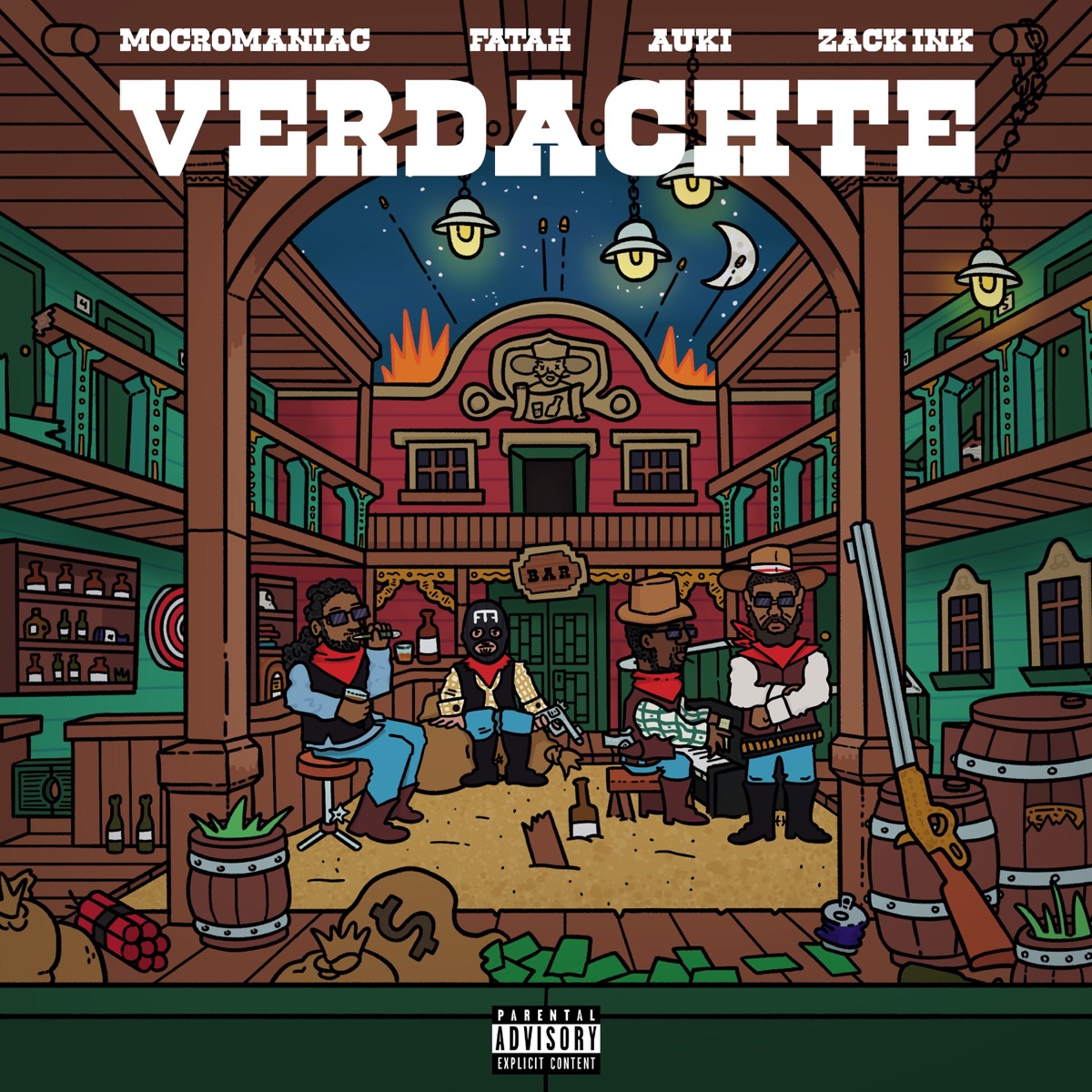 Verdachte (feat. MocroManiac) - Single by Zack Ink, Fatah & Auki album cover