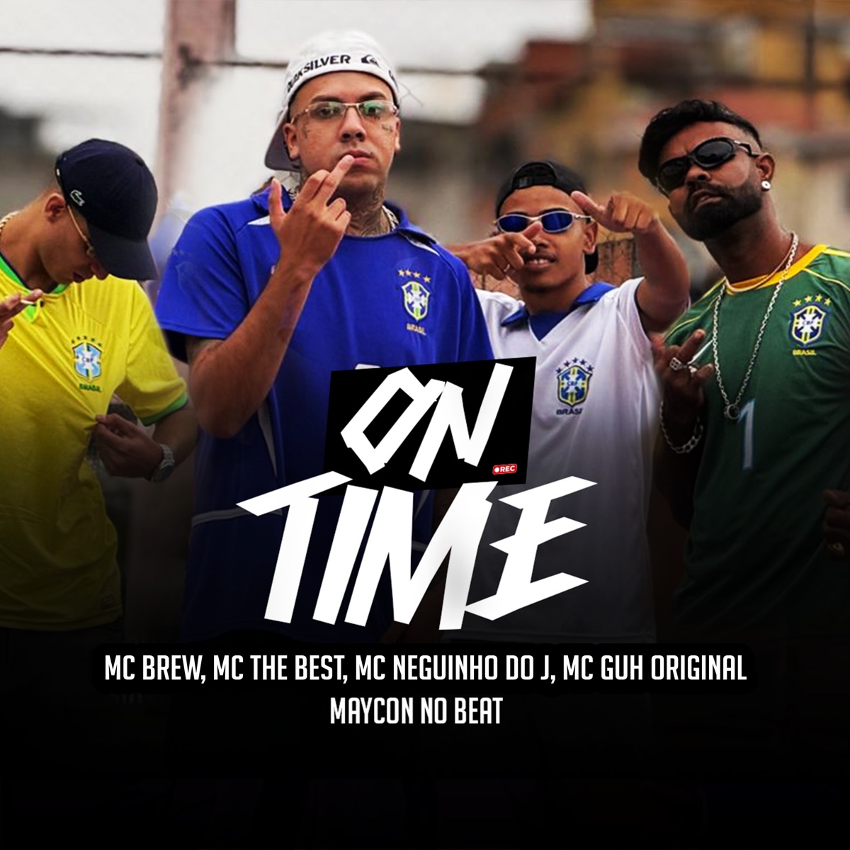 ON TIME - FOGO NA INVEJA - Single by MC Brew, MC The Best, MC Neguinho Do J, MC GUH ORIGINAL & MAYCON NO BEAT album cover