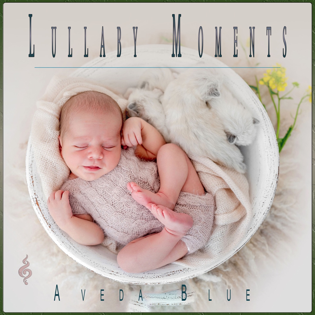 Lullaby Moments: Sweet Songs for Beautiful Sleeping Babies by Baby Lullaby Academy & Aveda Blue album cover artwork