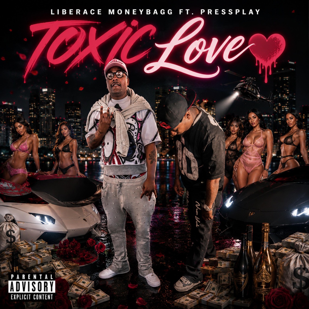 Toxic Love (feat. Pressplay) - Single by Liberace Moneybagg album cover