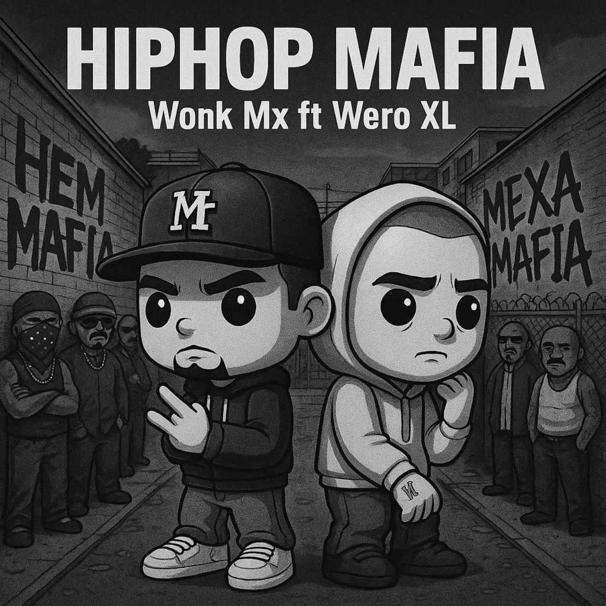 HIP-HOP MAFIA (feat. Wero XL) - Single by Wonk Mx album cover