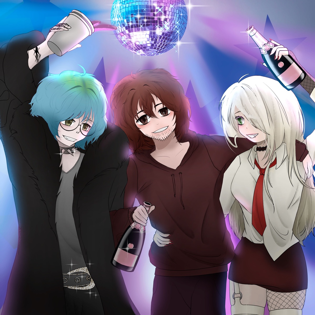 party y2k (feat. 4rde) - Single by made1nfuture & webtrauma album cover
