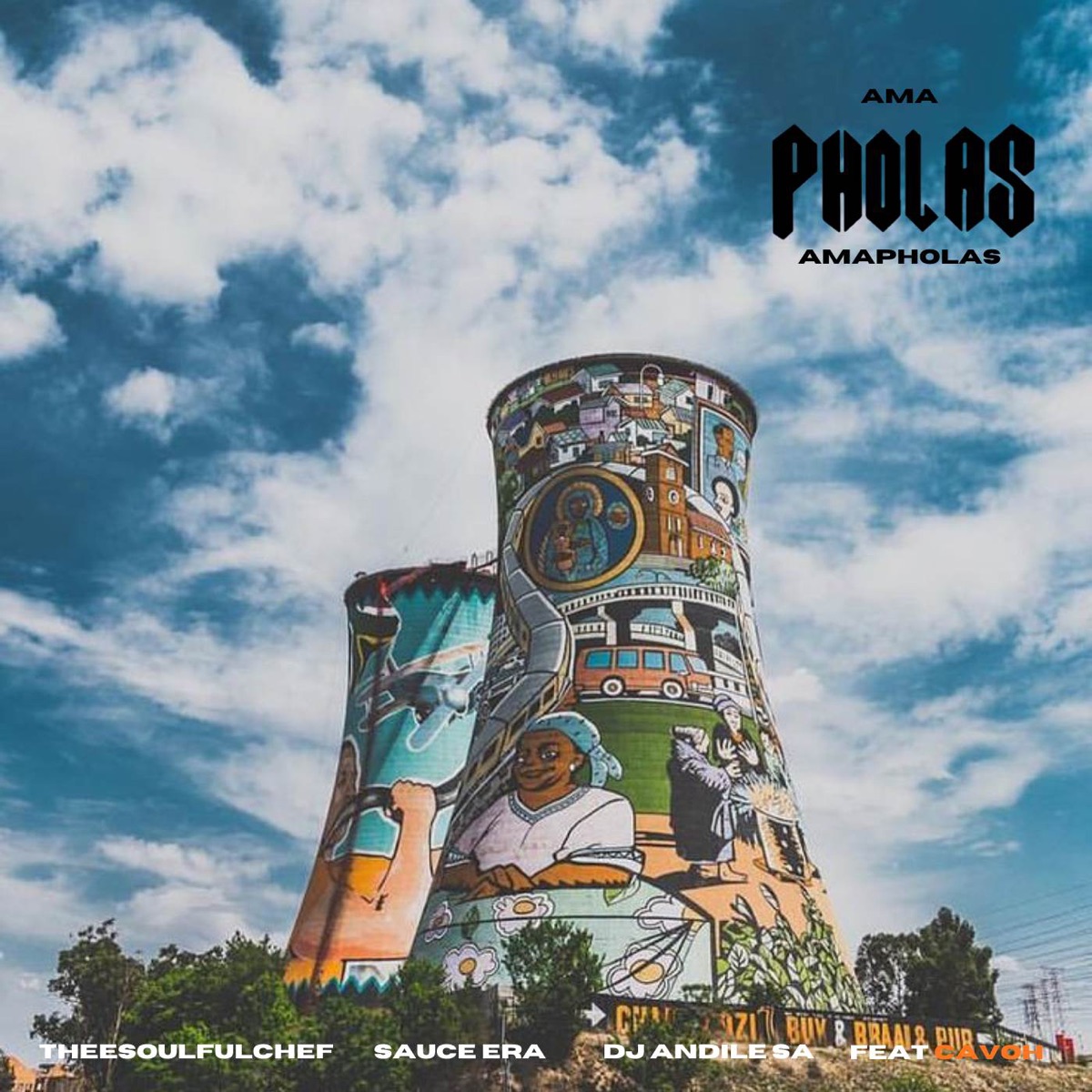 AmaPholas (feat. CavoH) - Single by THEESOULFULCHEF, Dj Andile SA & SAUCEE ERA album cover