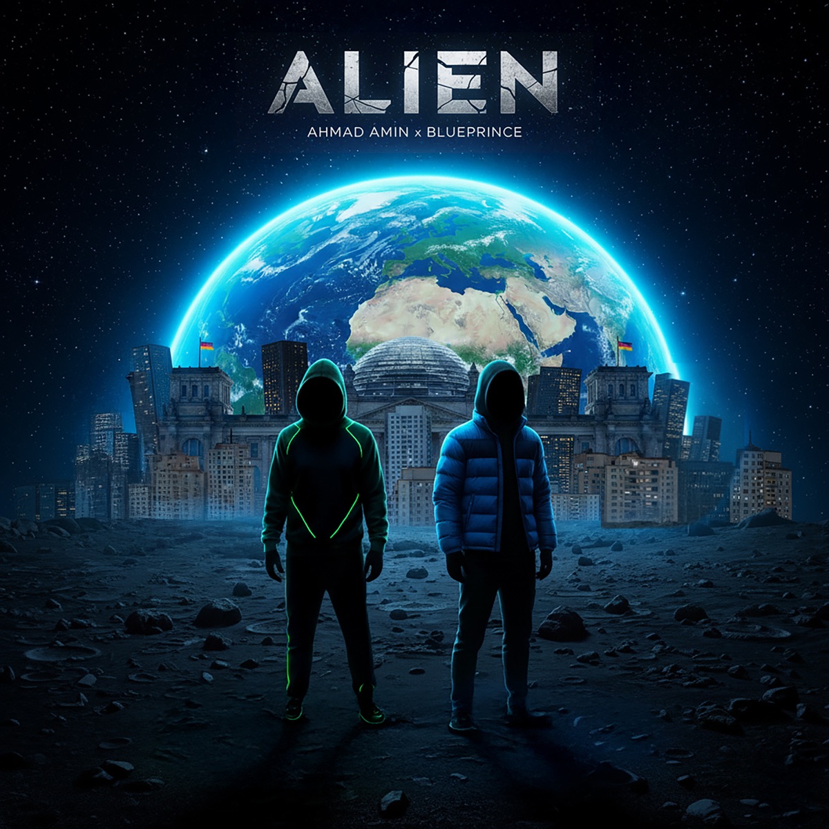 ALIEN - Single by Ahmad Amin & BluePrince album cover