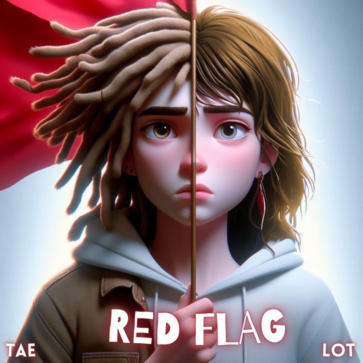Red Flag (feat. Lot) - Single by Tae111 album cover