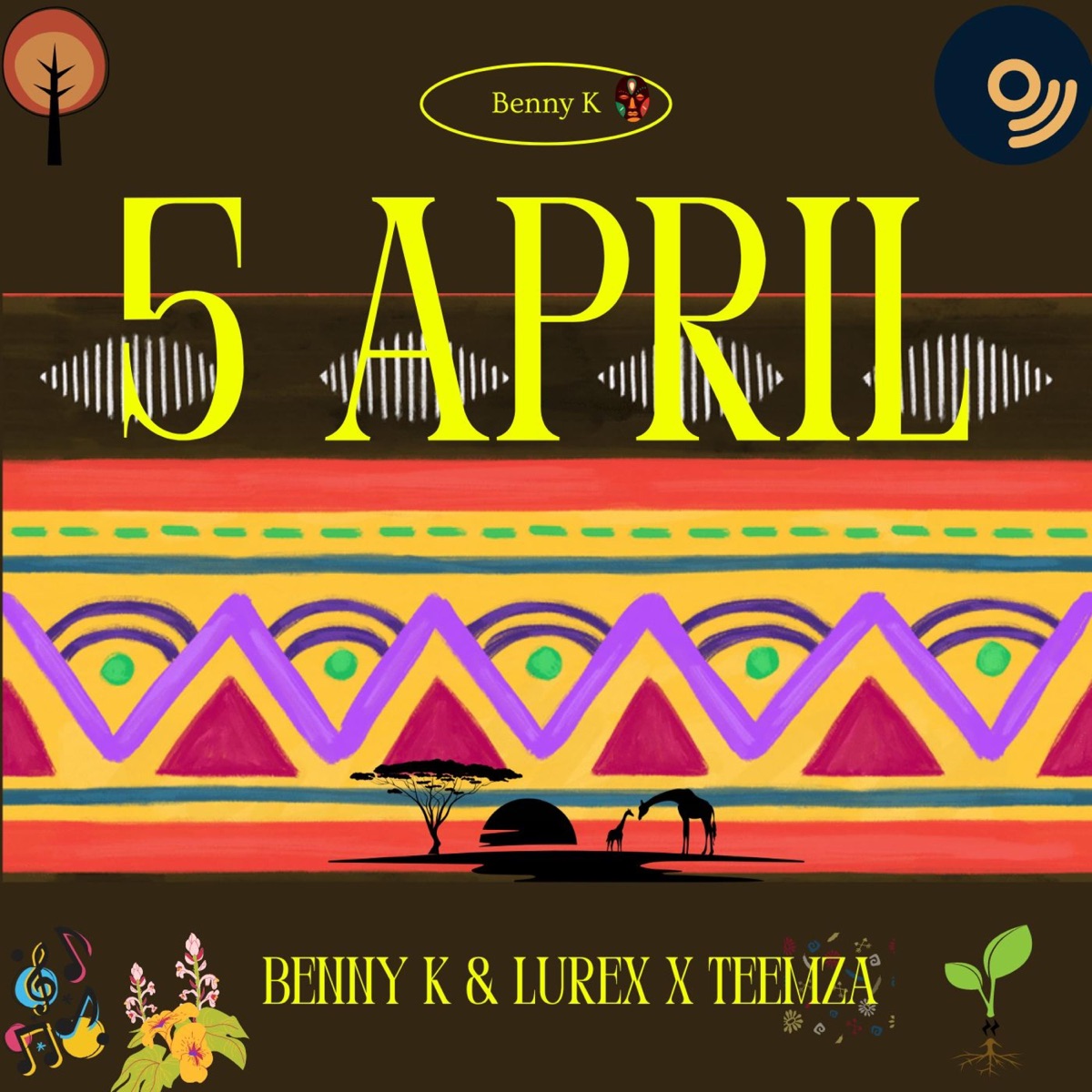 5 April (feat. Lurex & Teemza) - Single by Benny K album cover