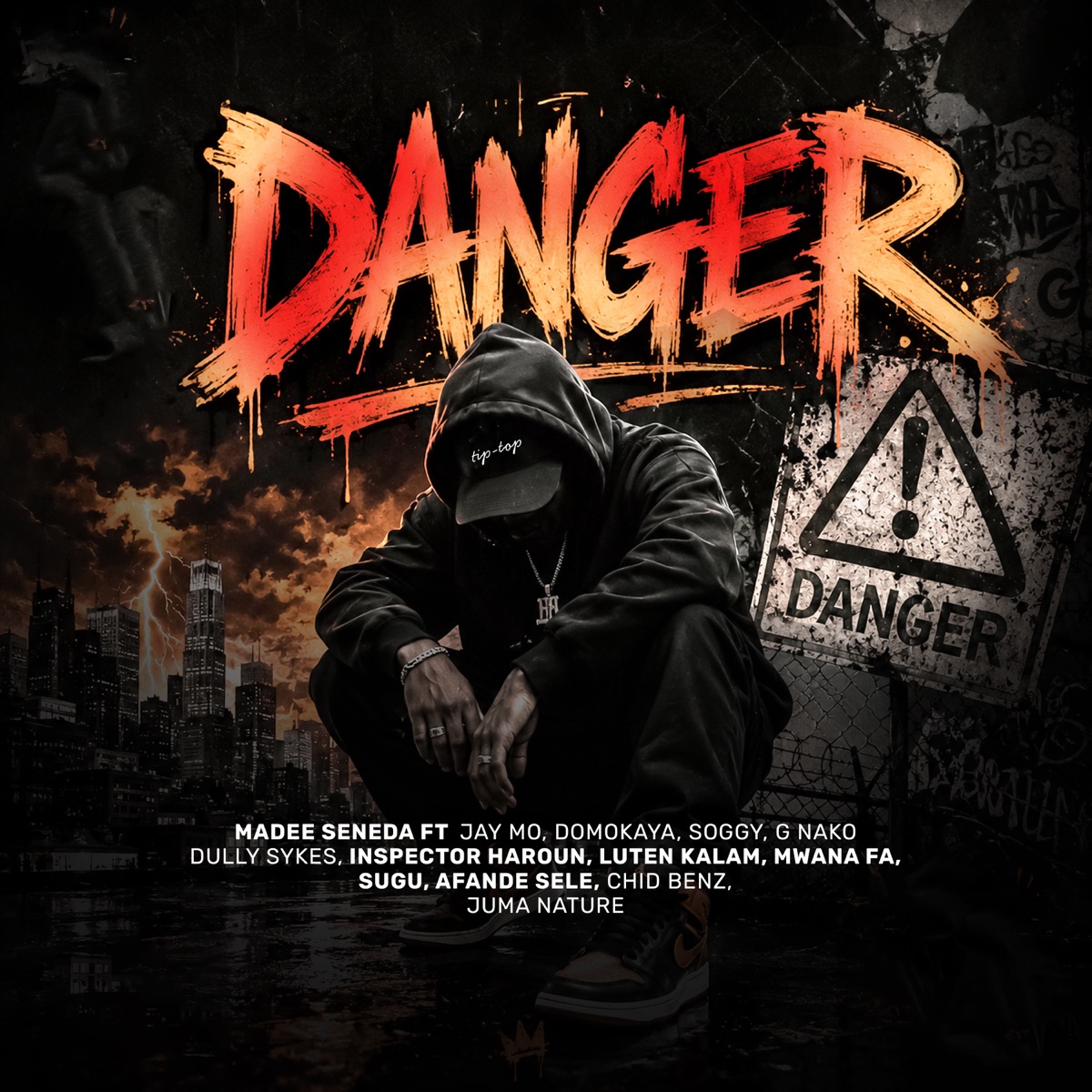 Danger (feat. Domokaya, Soggy, G Nako, Dully Sykes, Inspector Haroun, MwanaFA, Sugu, Afande Sele, Chid Benz, Juma Nature, Jay Mo & Luten Kalam) - Single by Madee Seneda album cover