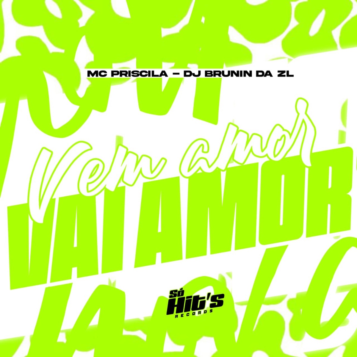 Vem Amor Vai Amor - Single by DJ BRUNIN DA ZL & Mc Priscila album cover