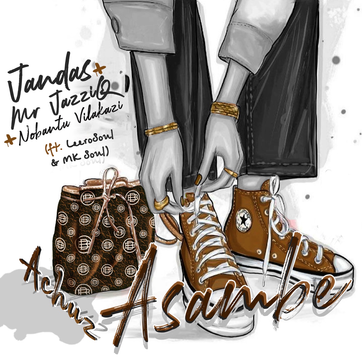Achuz Asambe (feat. LeeroSoul & MK Soul) - Single by Jandas, Mr JazziQ & Nobantu Vilakazi album cover