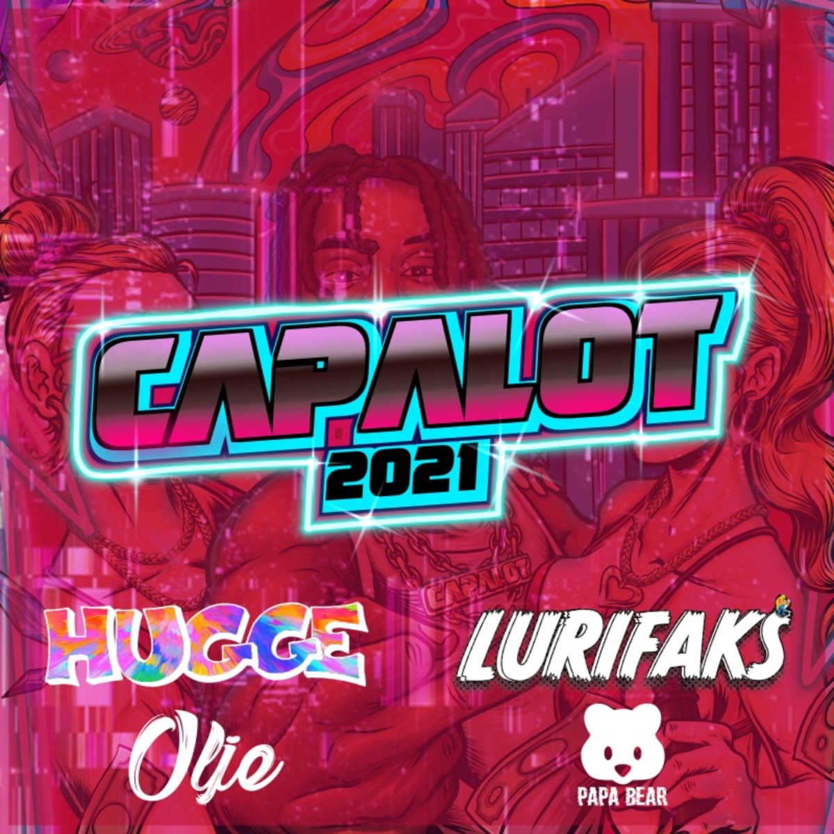 Ensam (Capalot 2021) [feat. Olje] - Single by Hugge, Lurifaks & Papa Bear album cover