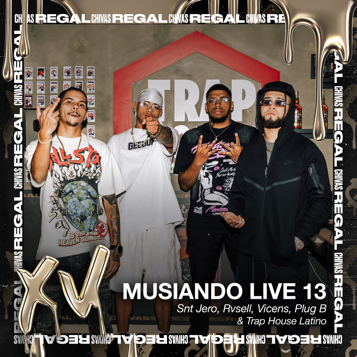 + $ + Cash (Musiando Live 13) [feat. Vicens & Plug B] - Single by Trap House Latino, Snt Jero & Rvsell album cover