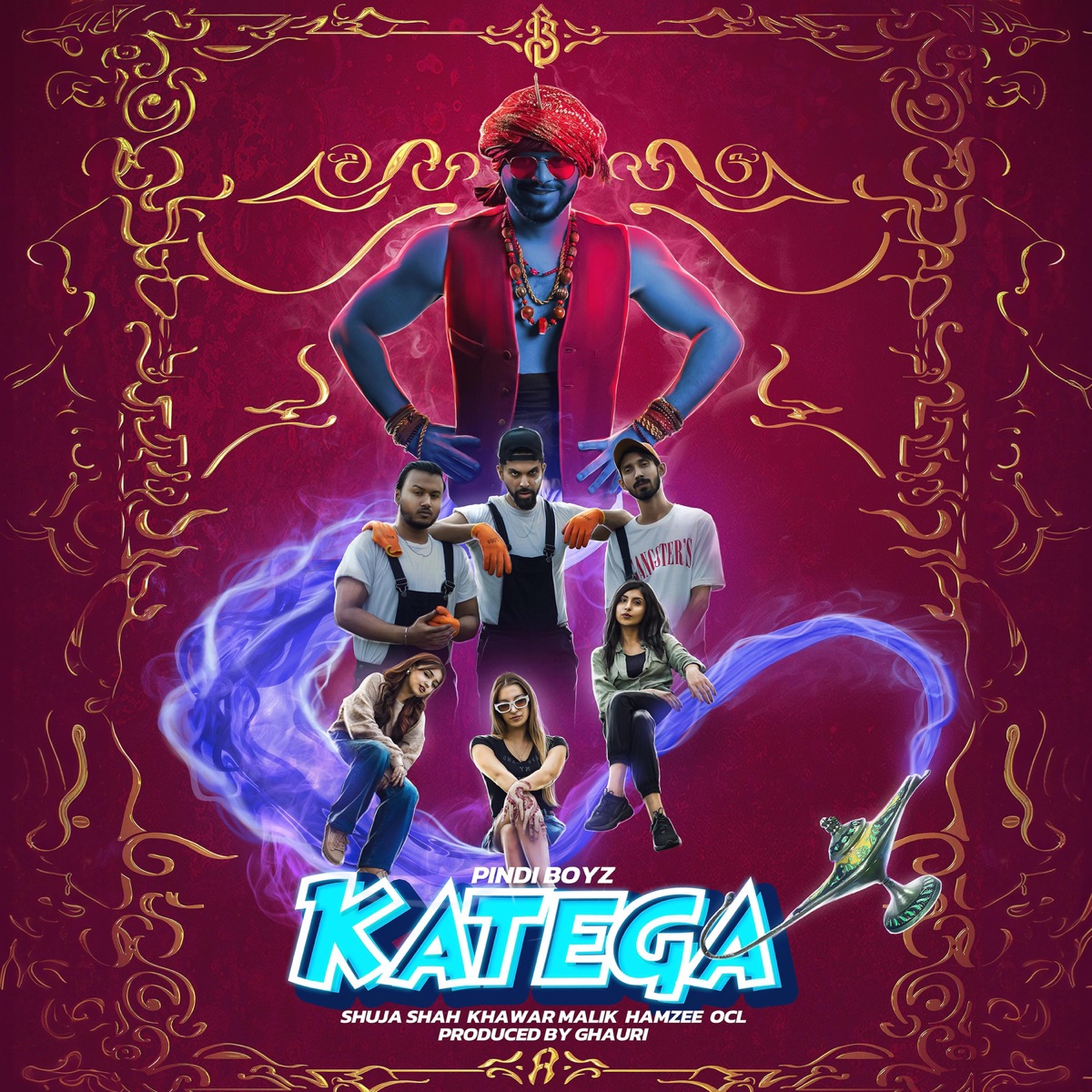 Katega (feat. Shuja Shah, Hamzee, OCL, Khawar Malik & Ghauri) - Single by Pindi Boyz album cover