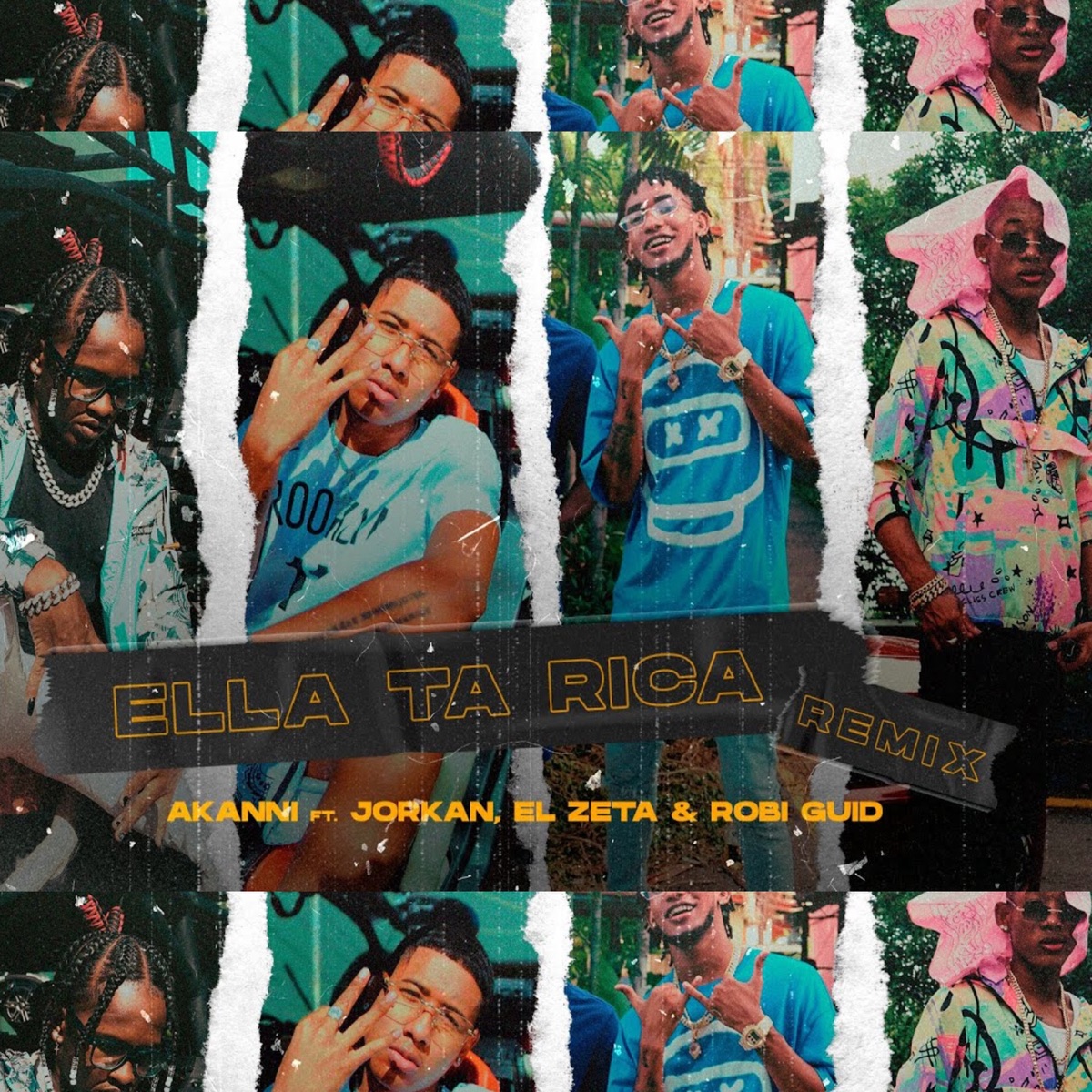 Ella Ta Rica (Remix) [feat. Robi Guid, Jorkan & El Zeta] - Single by Akanni album cover
