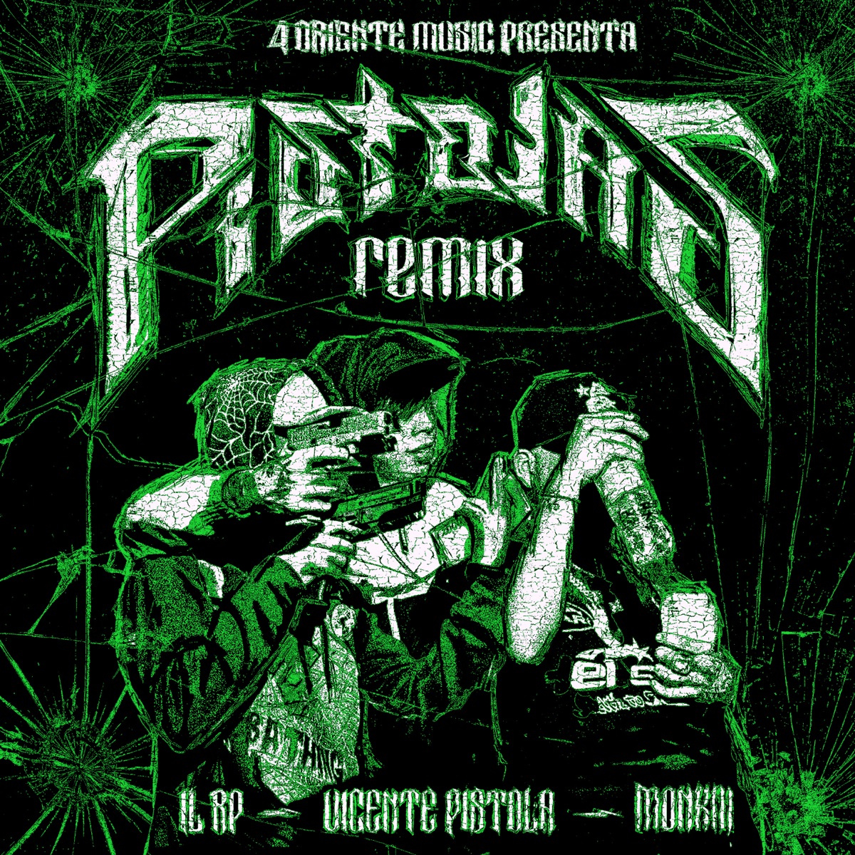 Pistolas (Remix) - Single by Il Rp, Monkiii & Vicente Pistola album cover
