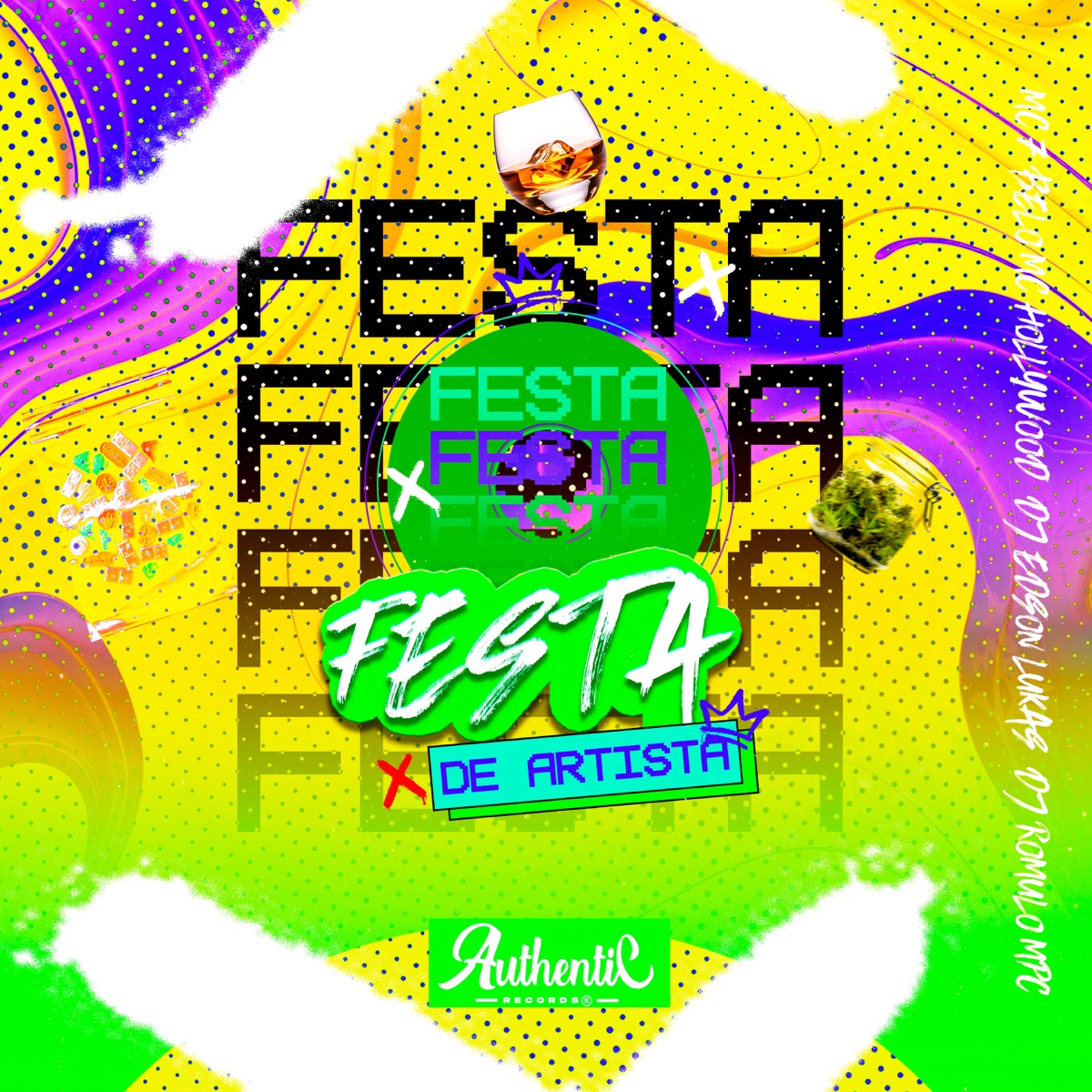 Festa de Artista (feat. MC Hollywood) - Single by Dj Edson Lukas, Mc 7Belo & DJ Romulo MPC album cover