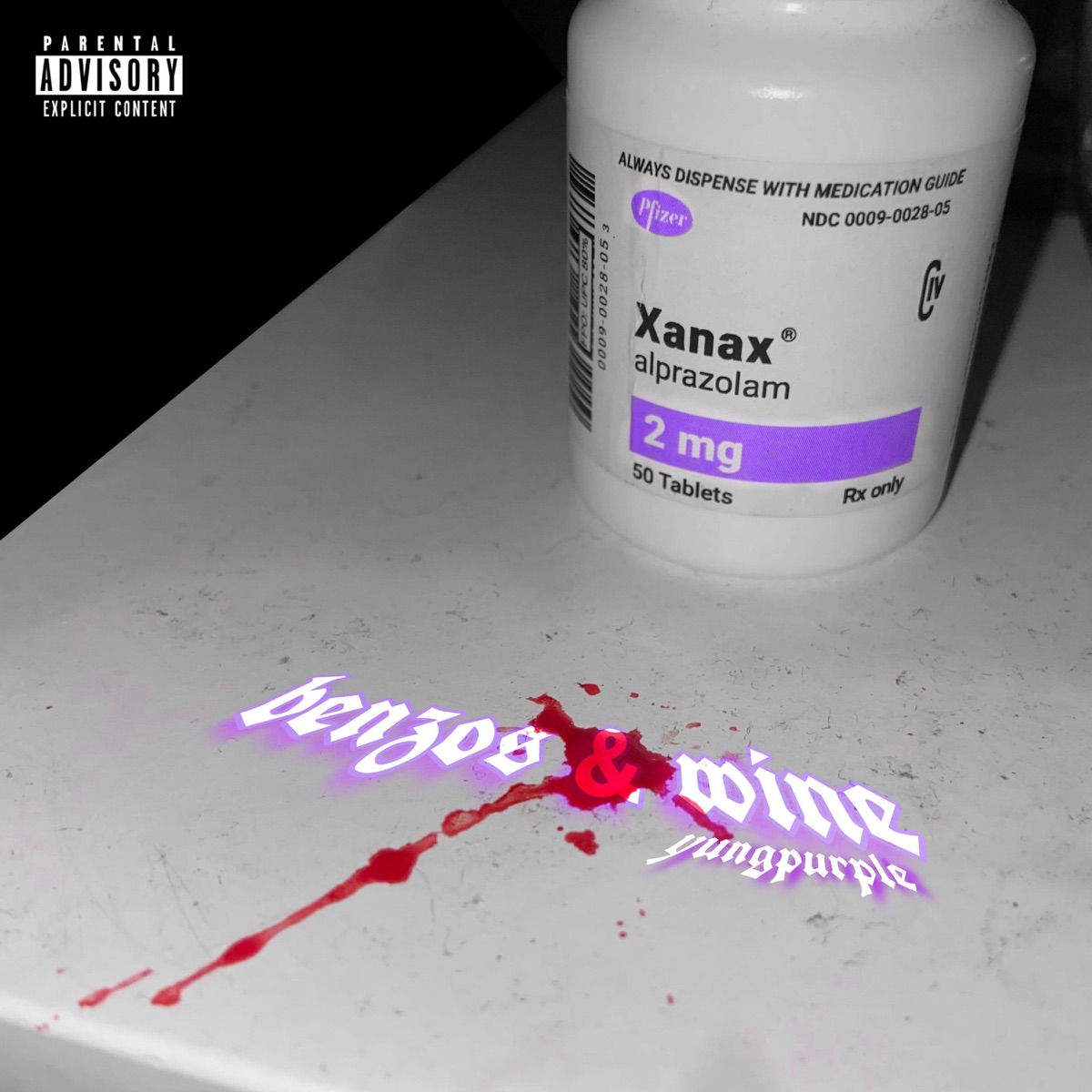 benzos & wine - Single by yungpurple album cover