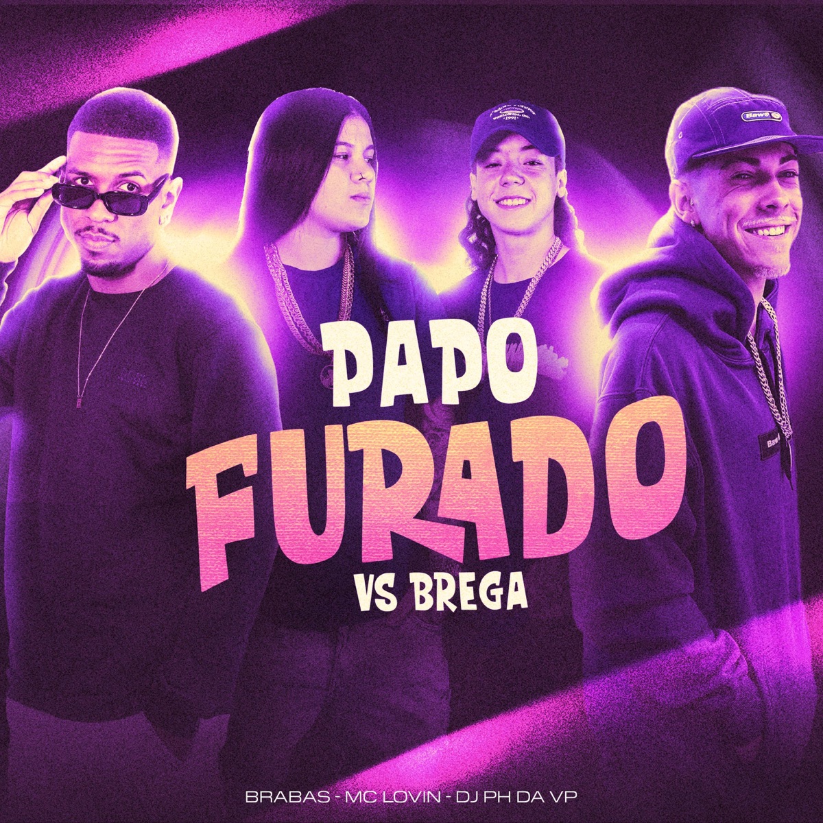Papo Furado (VS. Brega) [feat. GUETTO RECORDS] - Single by Brabas, McLOVIN & DJ PH DA VP album cover