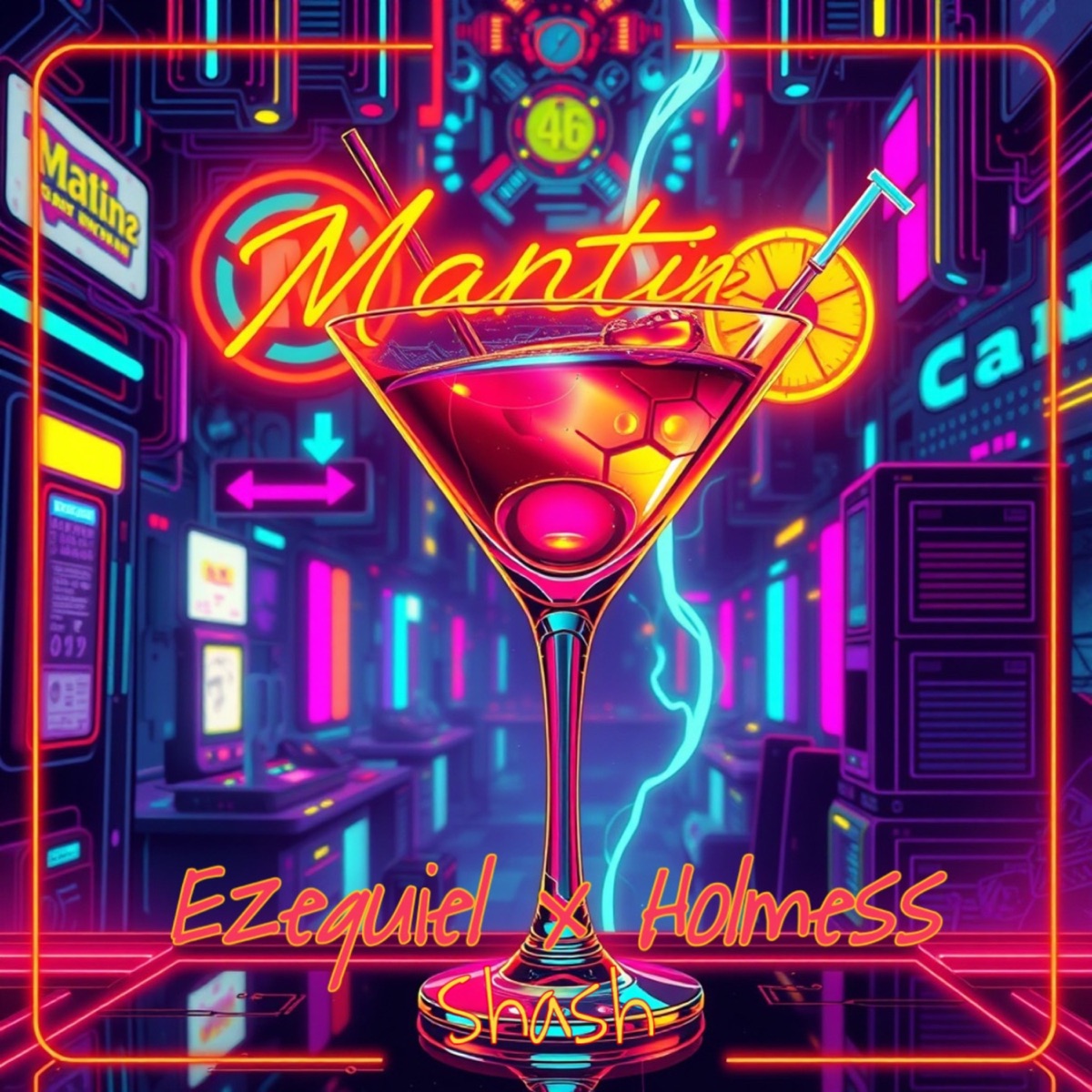 Martini - Ibiza Version (feat. Shash) - Single by ezequiel, Holmess & Ale Zuber album cover