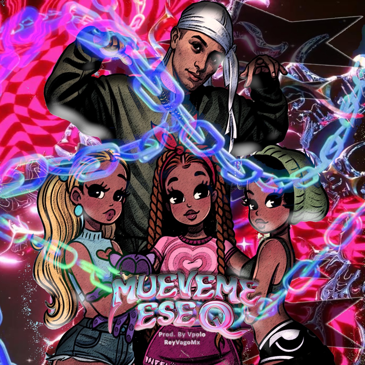 Mueveme Ese Q - Single by ReyVagoMx & Vpolo album cover