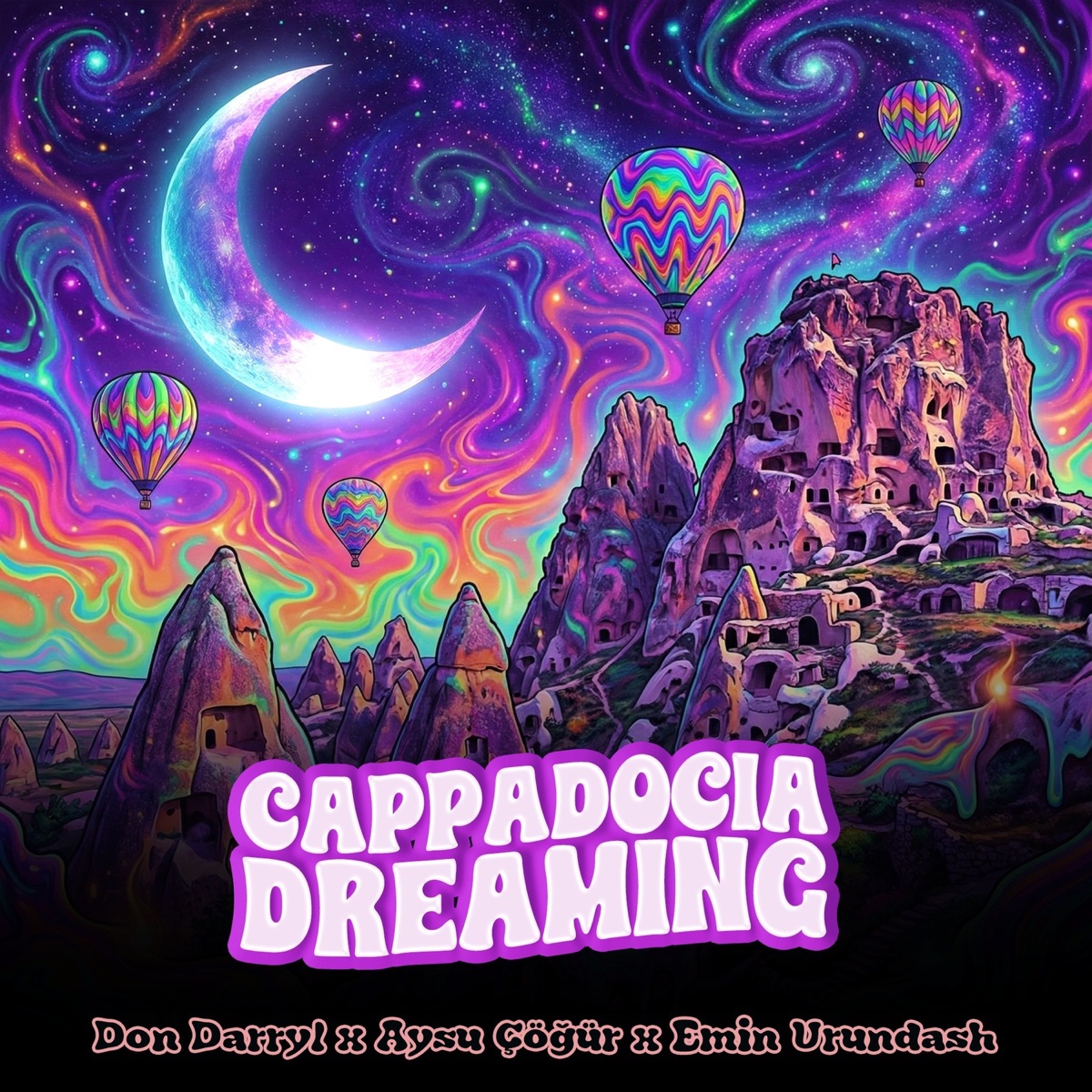 Cappadocia Dreaming - Single by Don Darryl, Aysu Çöğür & Emin Urundash album cover