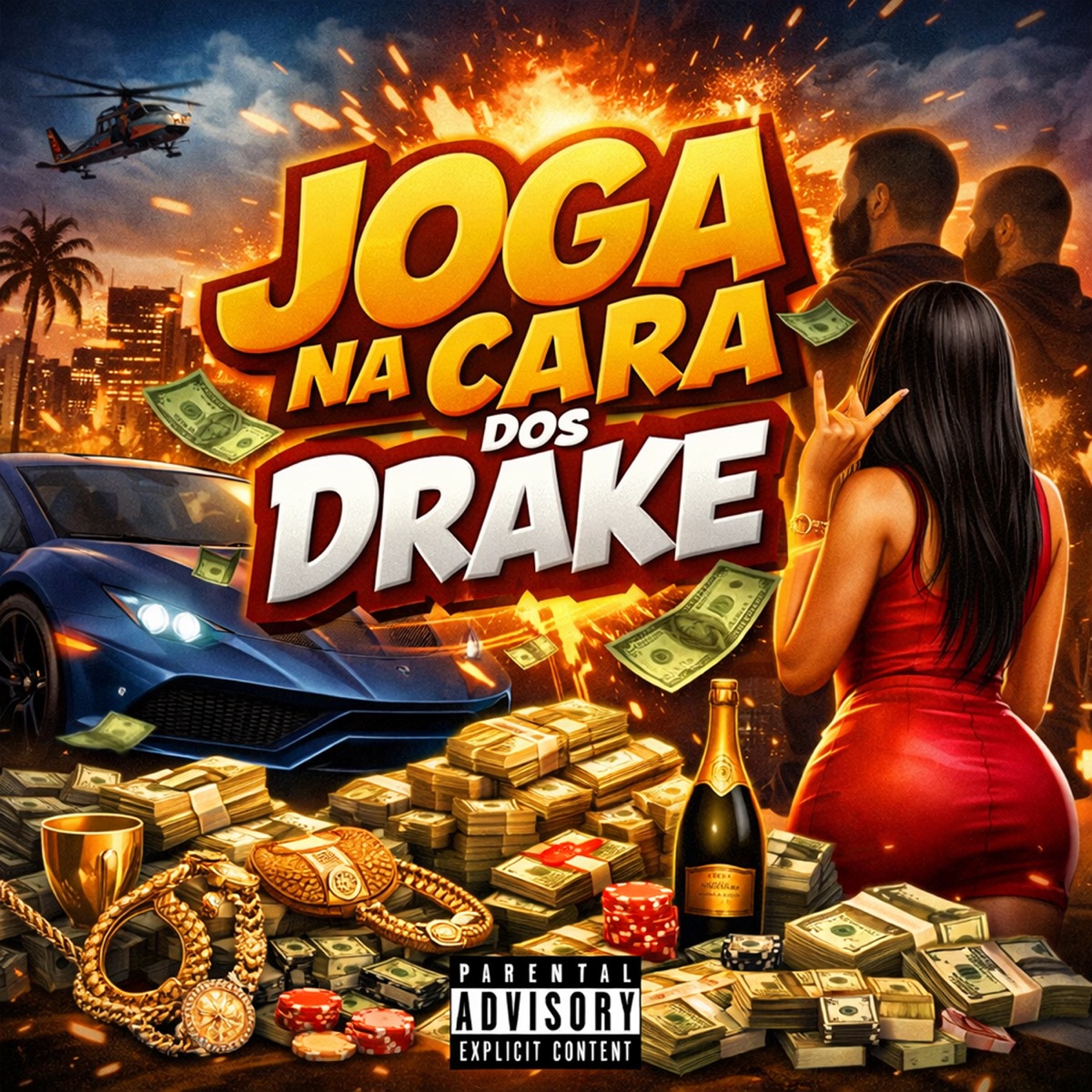 Joga na Cara dos Drake - Single by DJ Tonin, Bero Costa DJ, Mc Neguinho do ITR & Mc Gw album cover