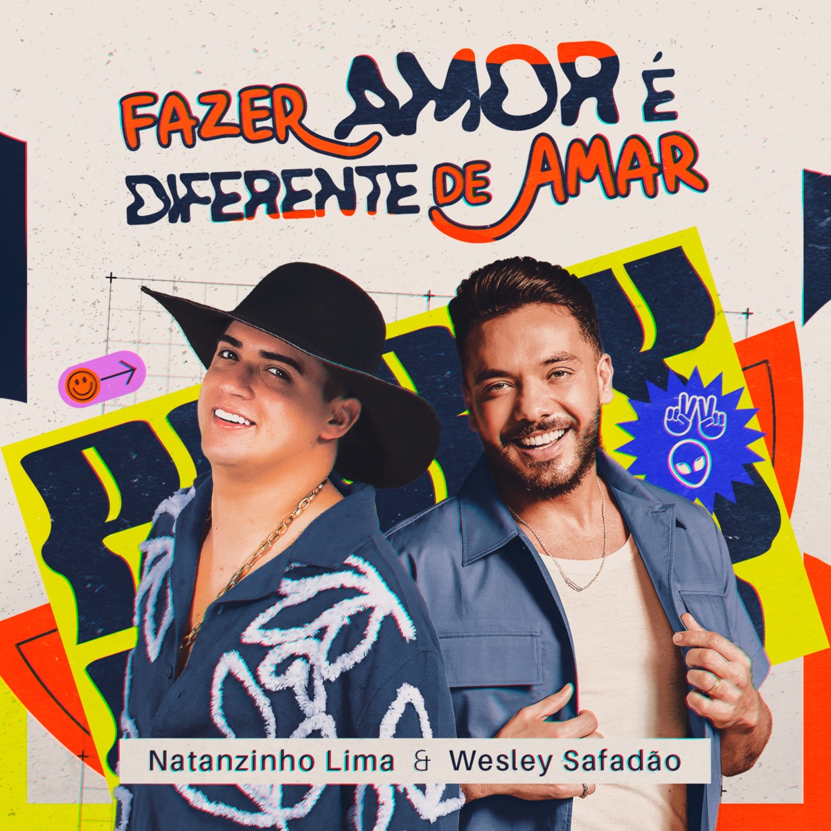 Fazer Amor é Diferente de Amar (Ao Vivo) - Single by Natanzinho Lima & Wesley Safadão album cover