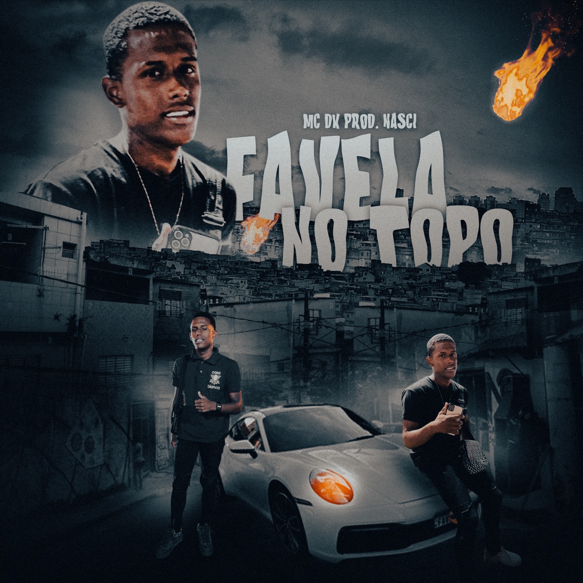 Favela no Topo - Single by Mc dk & MC Nasci album cover