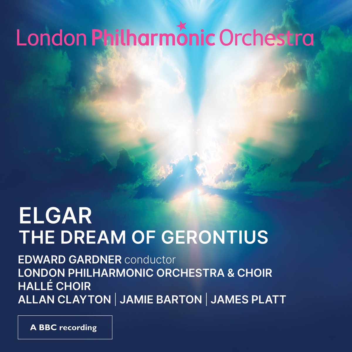 Elgar: The Dream of Gerontius by Edward Gardner, London Philharmonic Orchestra, Allan Clayton, James Platt, Jamie Barton, London Philharmonic Choir & Hallé Choir album cover