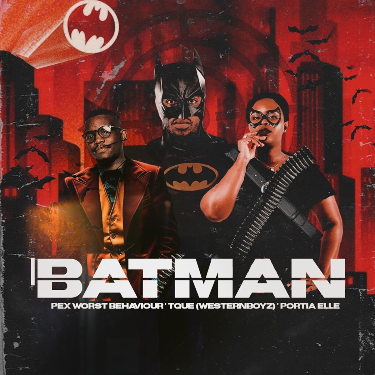 BATMAN (feat. Portia elle) - Single by Pex_worst behaviour & TQUE (Western Boyz) album cover