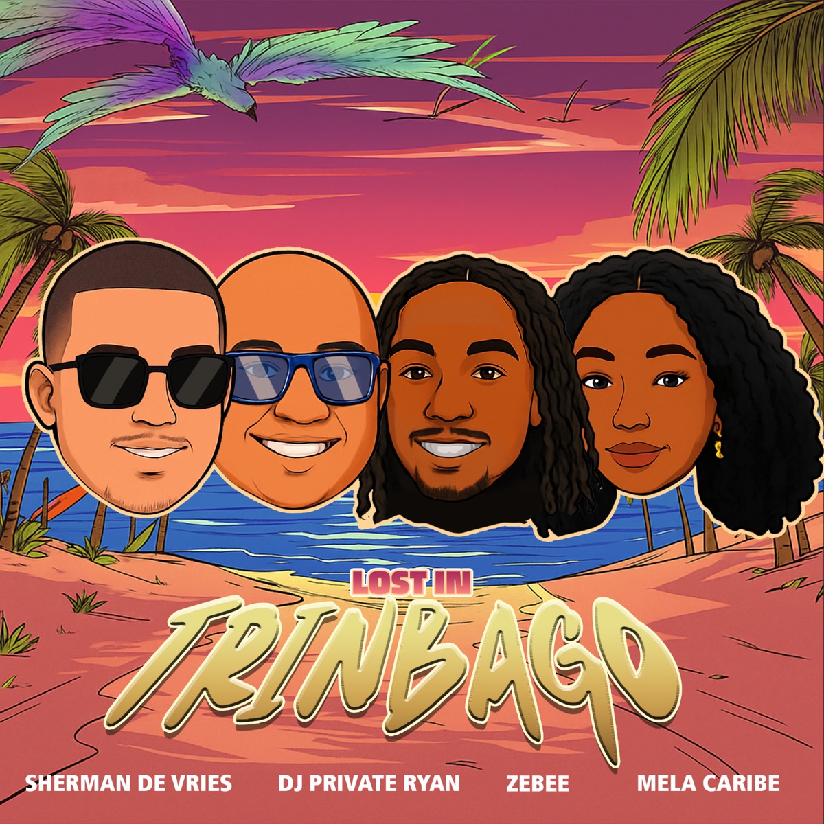 Lost In Trinbago - Single by Sherman de Vries, DJ Private Ryan, Zebee & Mela Caribe album cover