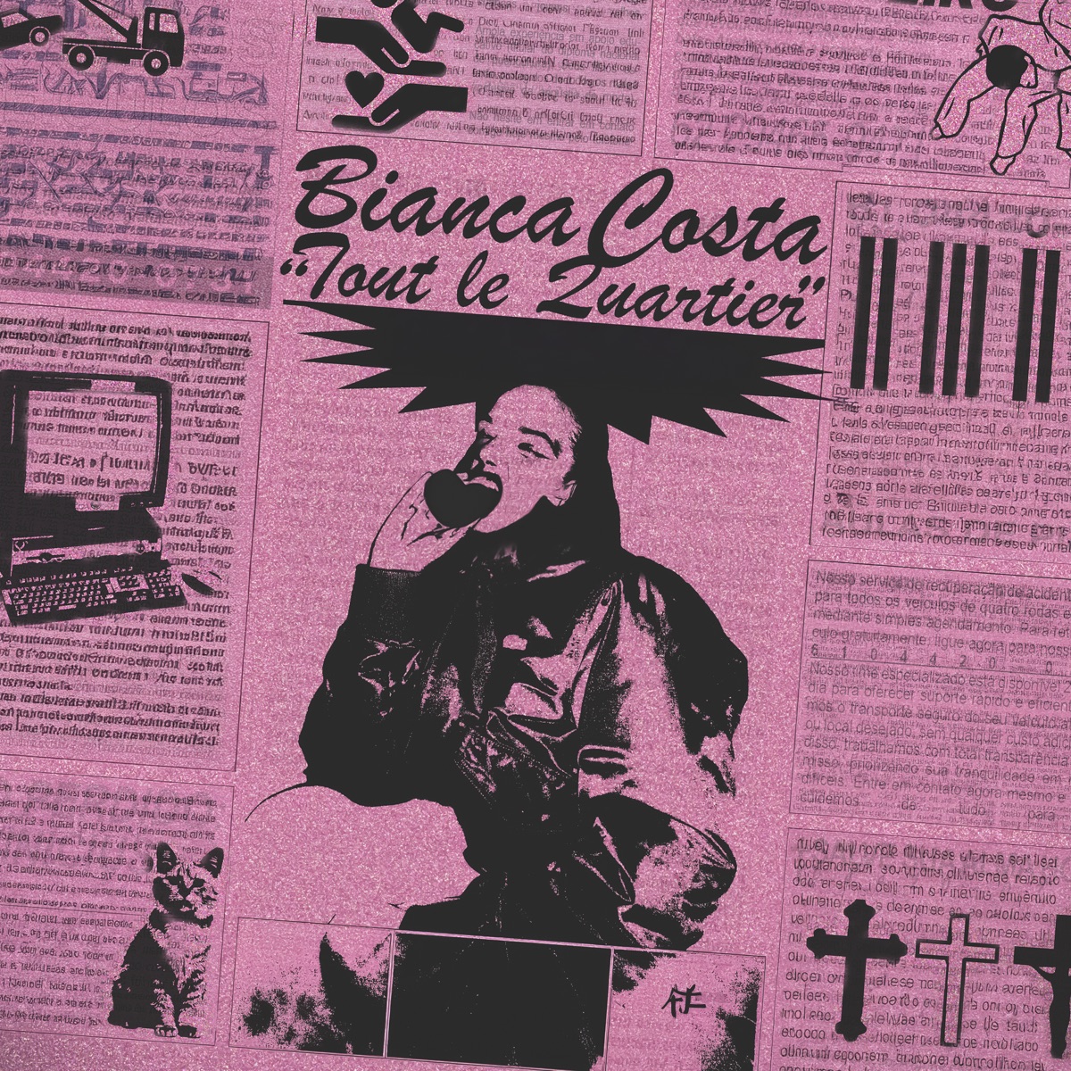 Tout le quartier - Single by Bianca Costa album cover