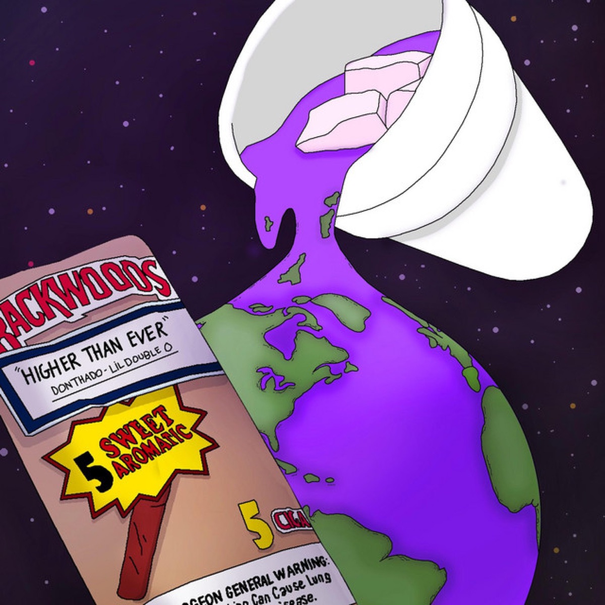 Higher Than Ever (Chopped and Screwed) - Single by Don Thado & Lil Double 0 album cover artwork