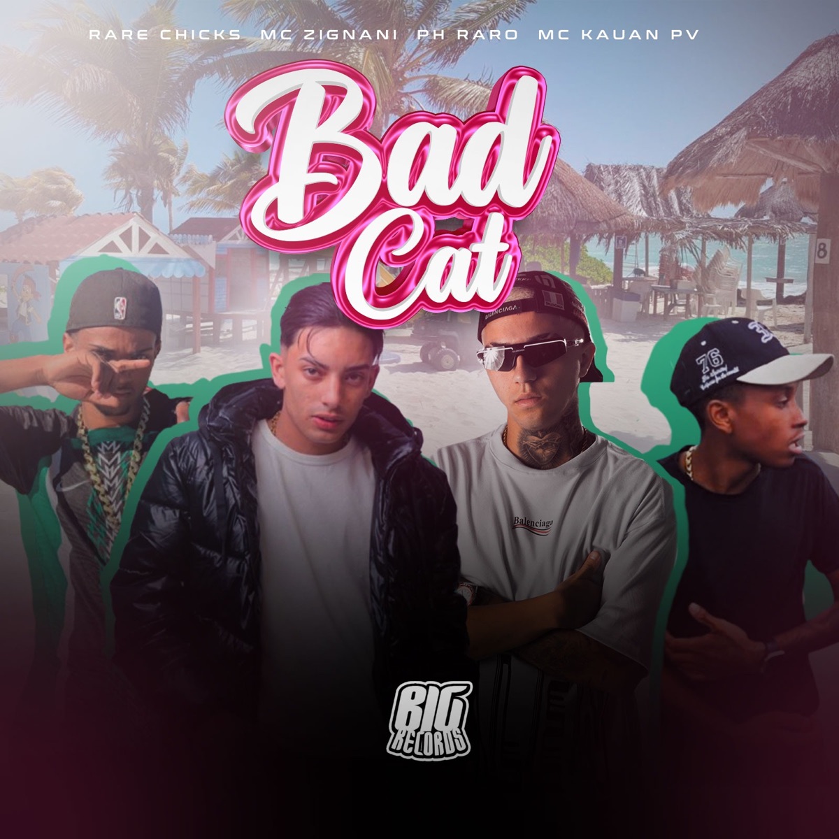 Bad Cat - Single by MC Zignani, MC KAUAN PV, rare chicks & PH RARO album cover