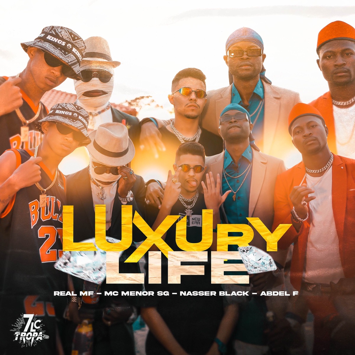 Luxury Life (feat. Nasser black) - Single by Real MF, Abdel F & MC MENOR SG album cover