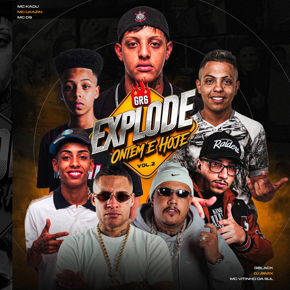 Medley GR6 Vol. 2 (Ontem e Hoje) - Single by Explode Nova Era, Mc Kadu, Mc PP da VS, Mc Lkazin, MC DS, Mc GBlack, MC VITINHO DA SUL & DJ JB Mix album cover