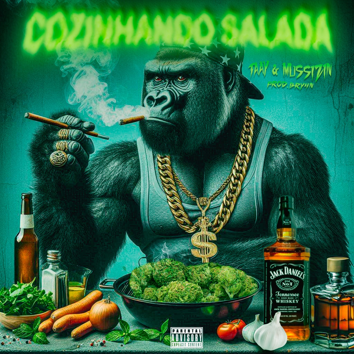 Cozinhando Salada - Single by MUSSIZIN & TAAY album cover