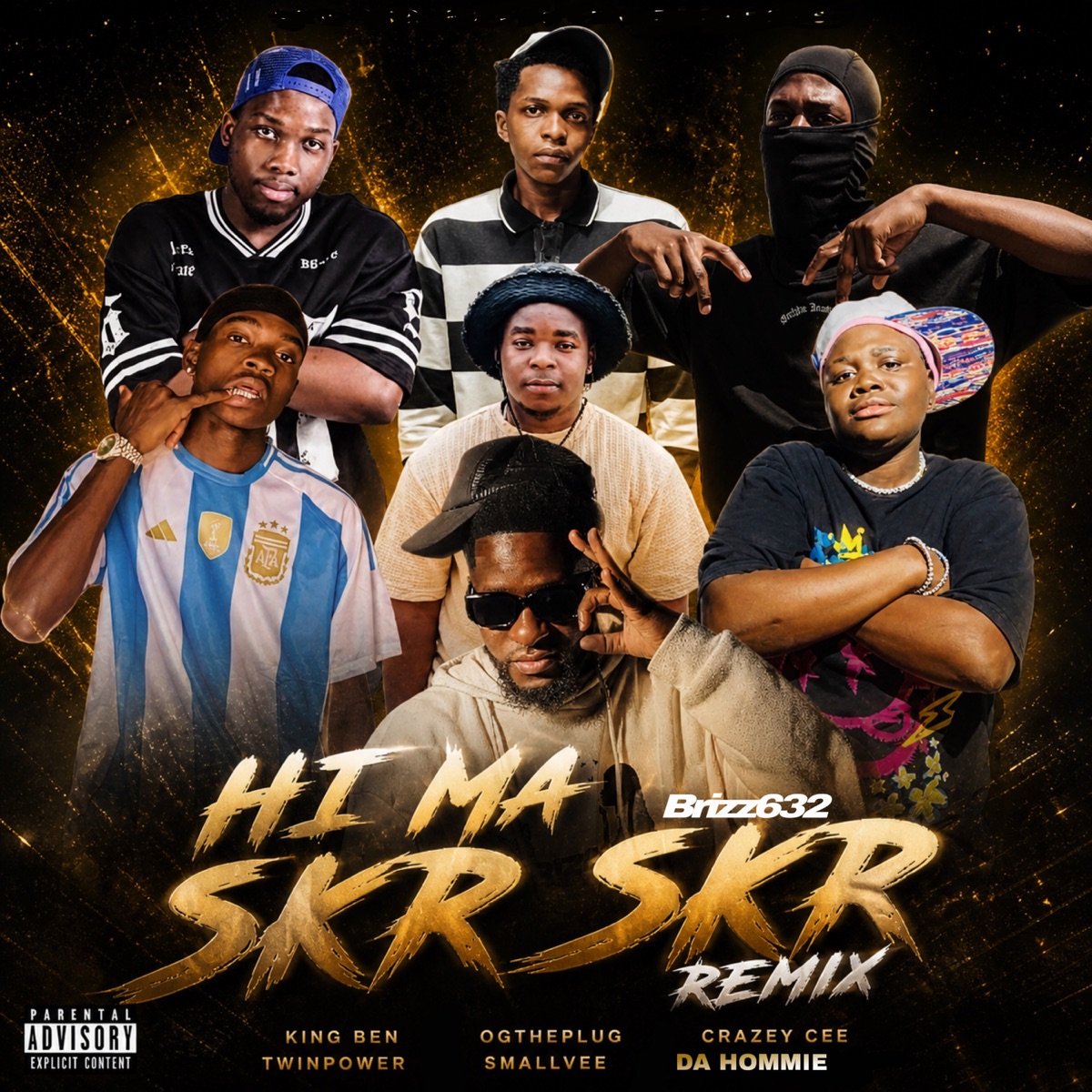 Hi Ma Skr Skr (Remix) [feat. Da Hommie, Ogtheplug & Smallvee] - Single by Brizz632, Crazey Cee, Twinpower & KING BEN SA album cover
