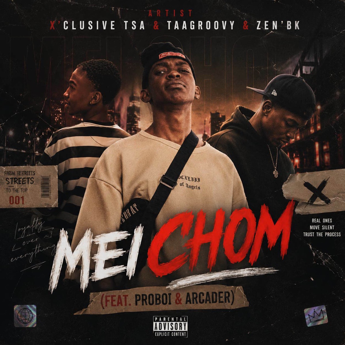 MEI CHOM (feat. ProBoii & Zenn'Bk) - Single by X'clusive TSA, TaaGroovy & Arcader album cover