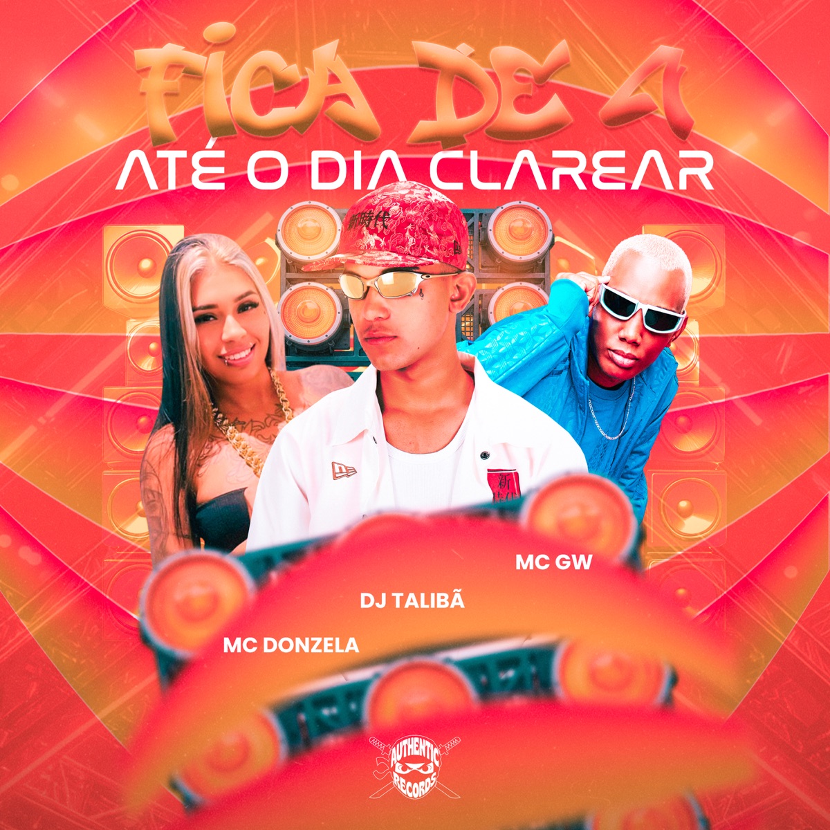 Fica de 4 Até o Dia Clarear - Single by MC GW & MC Donzela album cover