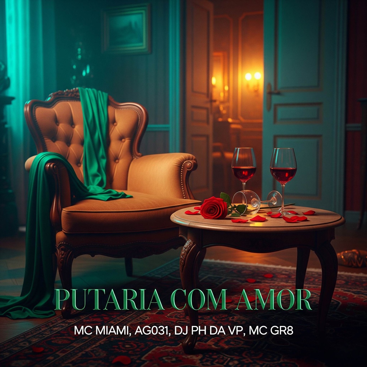 PUTARIA COM AMOR - Single by MC Miami, DJ PH DA VP, AG031 & Mc GR8 album cover