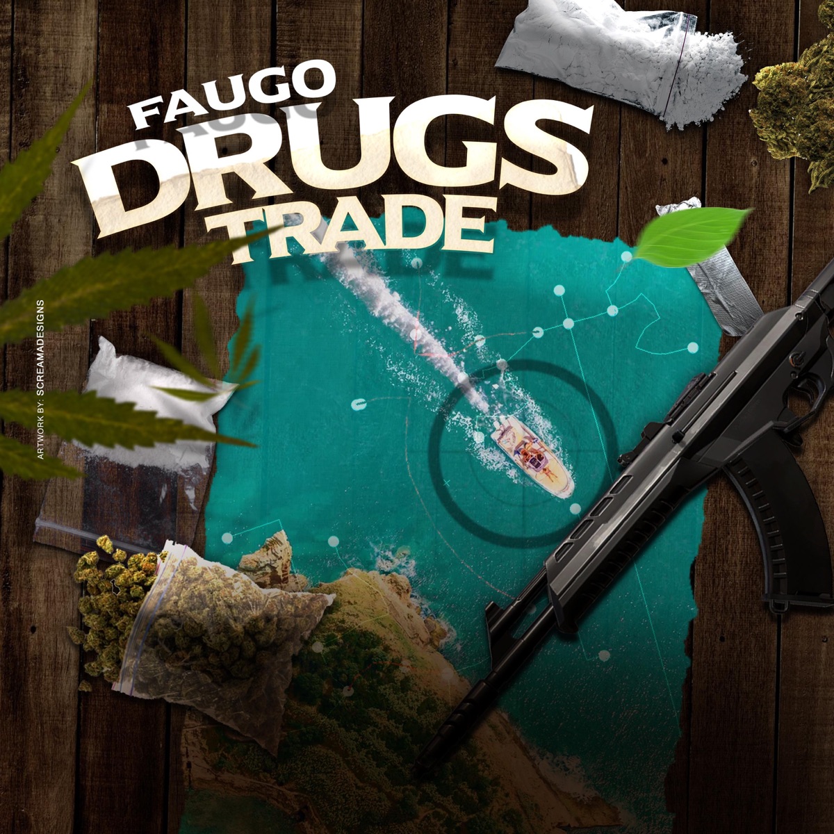 Drugs trade - Single by Faugo album cover