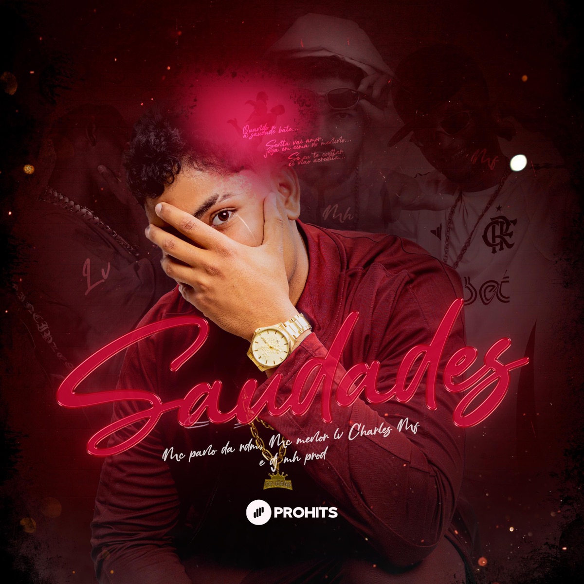 Saudades - Single by Mc menor lv, DJ MH PROD & MC PANÔ DA RDM album cover