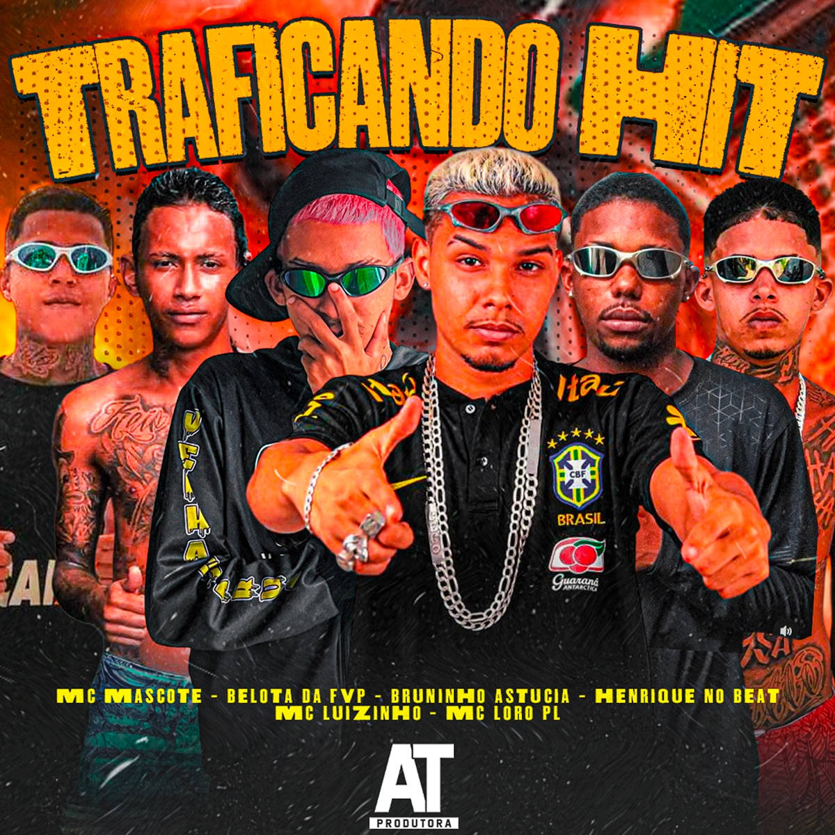 Traficando Hit (feat. Bruninho Astucia, Henrique no Beat & MC Mascote) - Single by Mc loro pl, Belota FVP & Mc Luizinho album cover